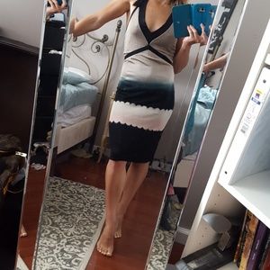 Bloomingdales Karen Millen bodycon halter dress